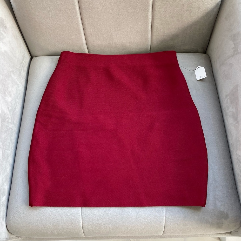 NWT Red Bodycon Miniskirt - Picture 6 of 15